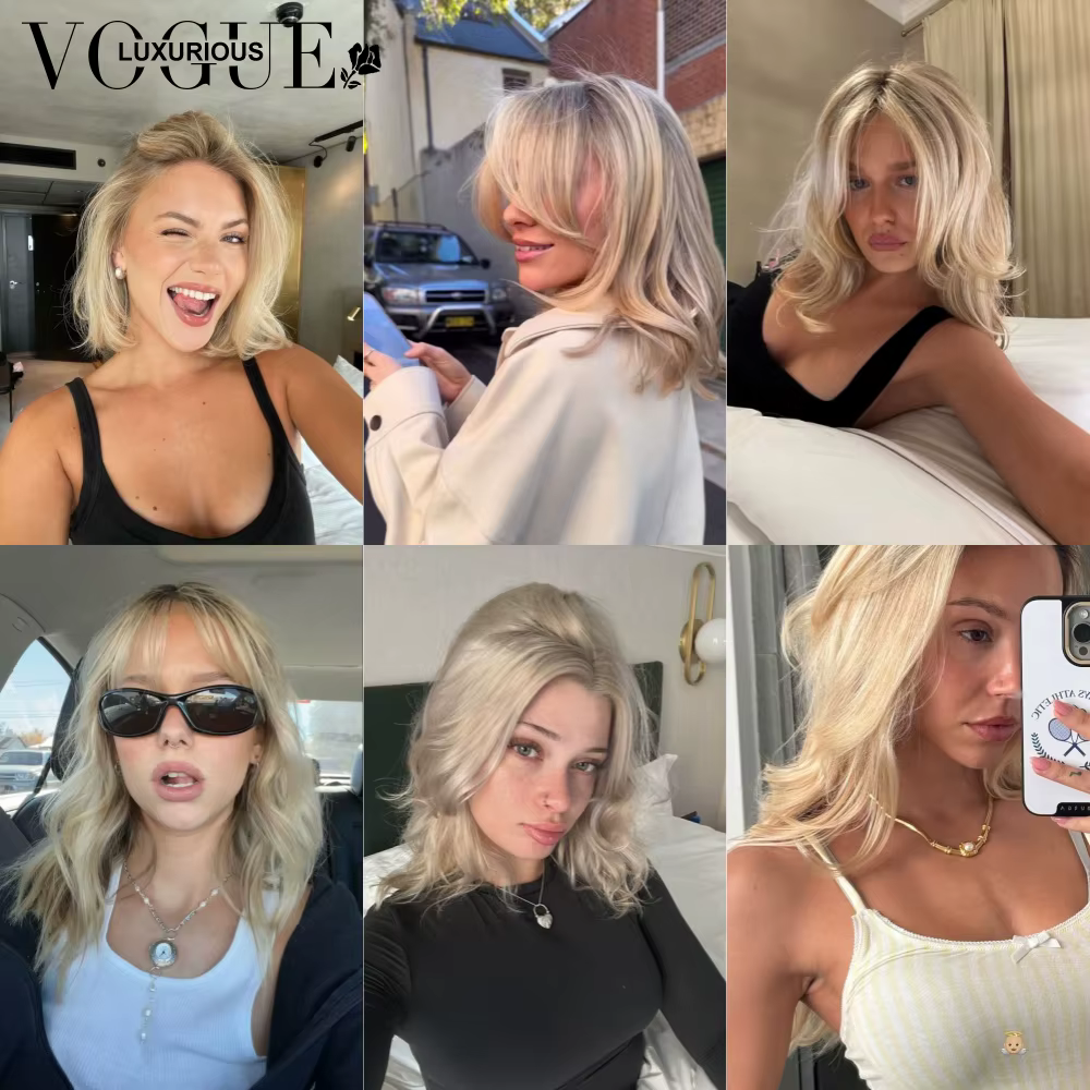 LUX VOGUE 13x4 mise à niveau UHD dentelle perruque désert crépuscule Balayage couleur 100% cheveux humains