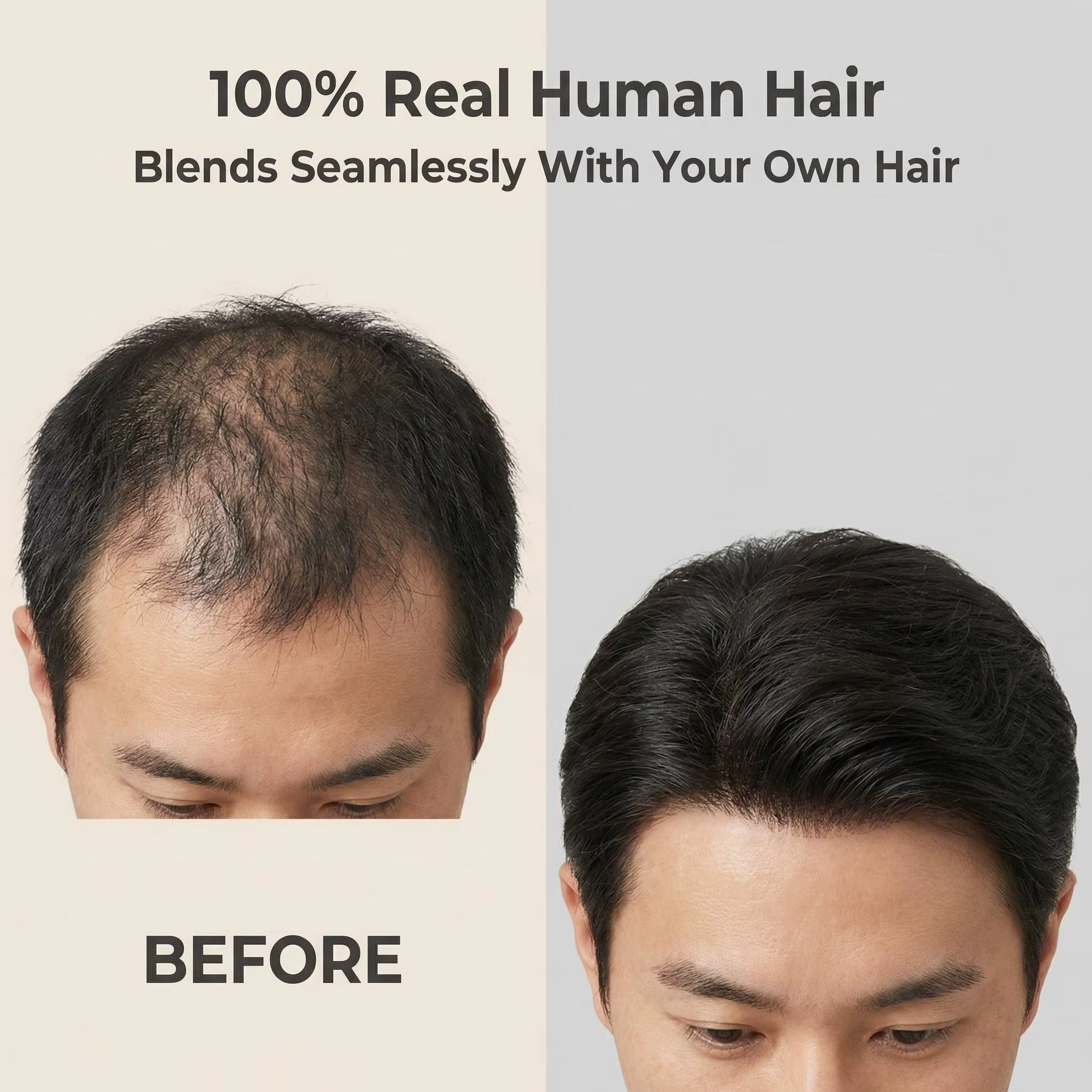 Prothèse capillaire pour homme 100% cheveux humains