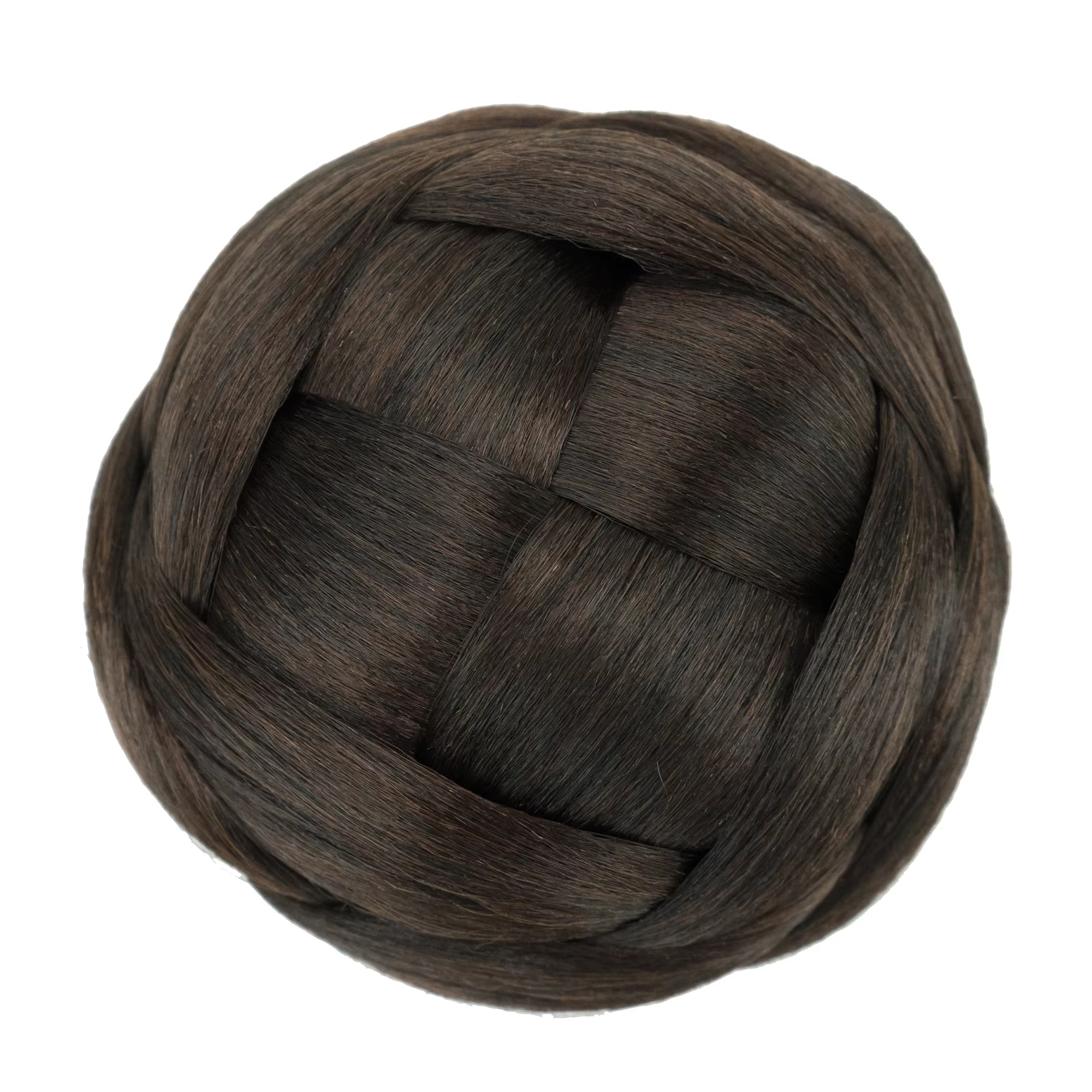 Chignon tressé synthétique danseur cheveux
