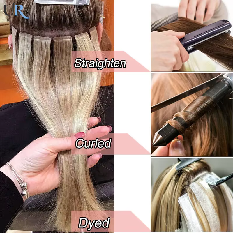 Extensions de cheveux à bande Invisible 100%