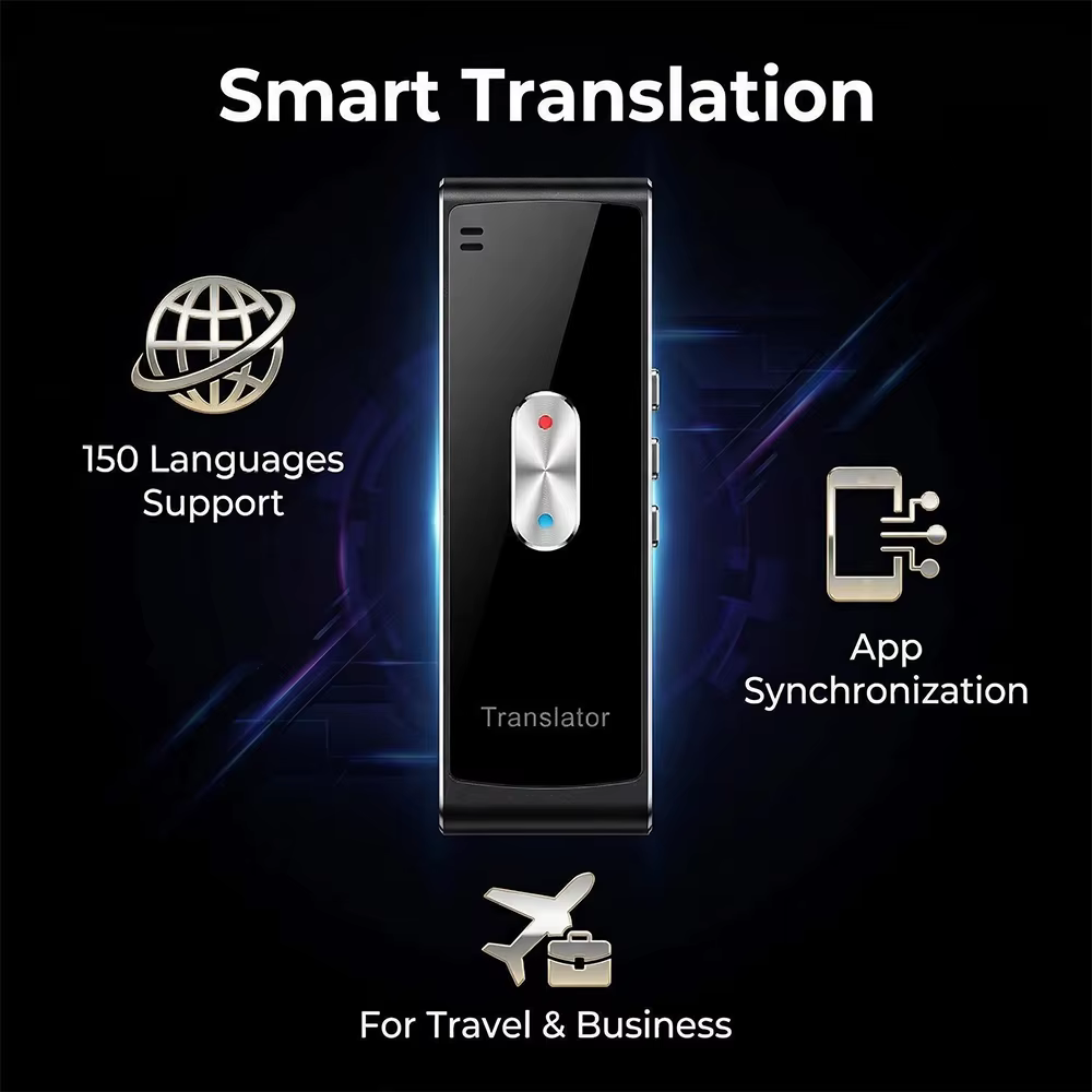 Dispositif de traduction linguistique, traduction bidirectionnelle en temps réel, prise en charge de l'application pour 150 langues, voyages, apprentissage, shopping