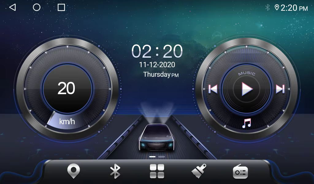 WITSON – Code à activation vocale AI pour voiture multimédia, thème UI
