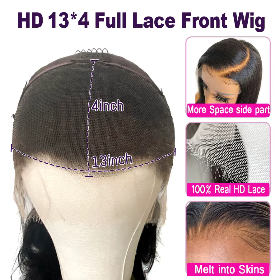 Perruque Bob Lace Front Wig naturelle brésilienne