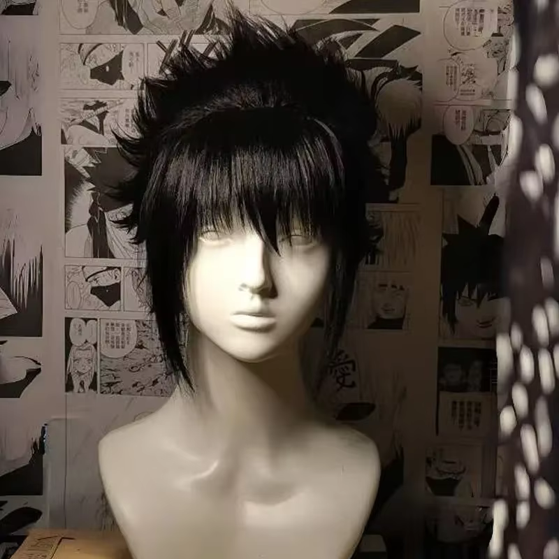 Perruque de Cosplay Sasuke HOKAGE NINJA