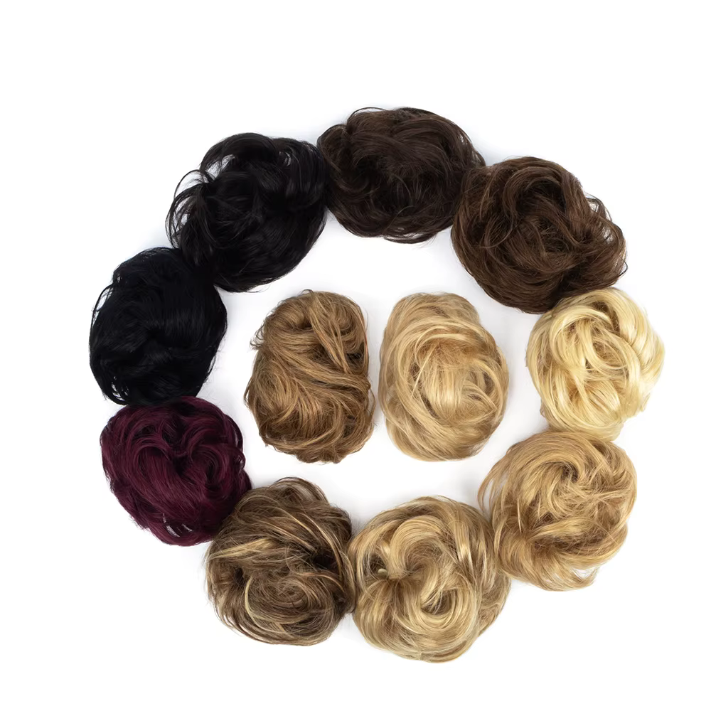Pince à griffes Chignon désordre morceau de cheveux 100% vrais