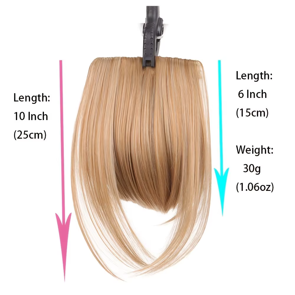 Allahefy-Extensions de Cheveux à Frange Noire