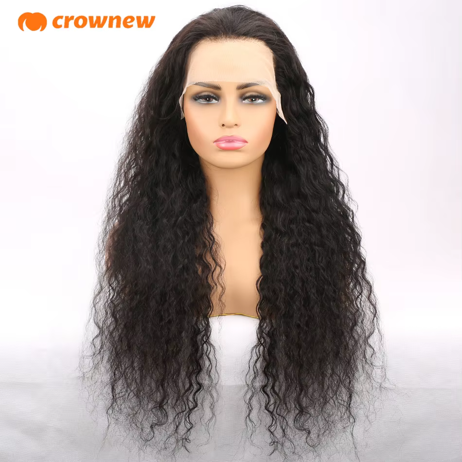 Perruque de cheveux humains bouclés 13X4