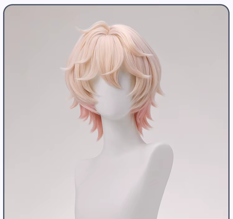 Genshin Impact Dahlia Cosplay perruque Halloween fête de noël bande dessinée Con jeu deux tons