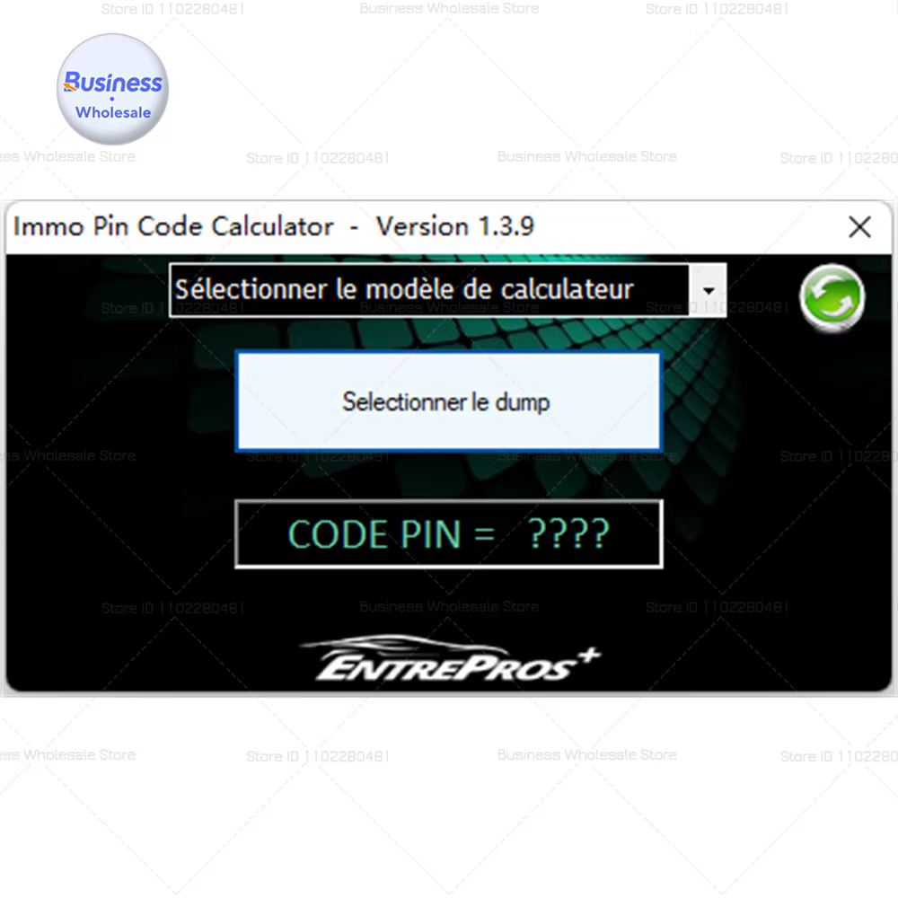 Calculatrice de codage Calculatrice IMMO PIN CODE V1.3.9 keygen Outils de réparation automobile Logiciel pour décoder le code pin sur de nombreux ECU PSA par dump