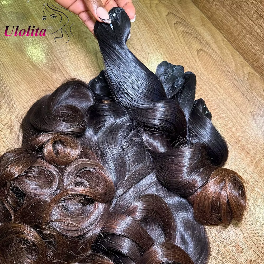 Extensions de cheveux humains ondulés