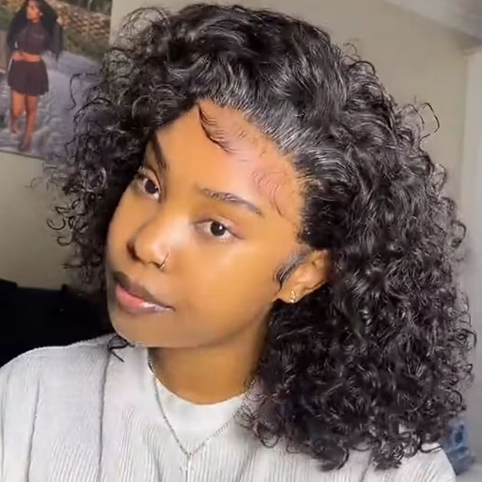 Perruques sans colle en cheveux humains