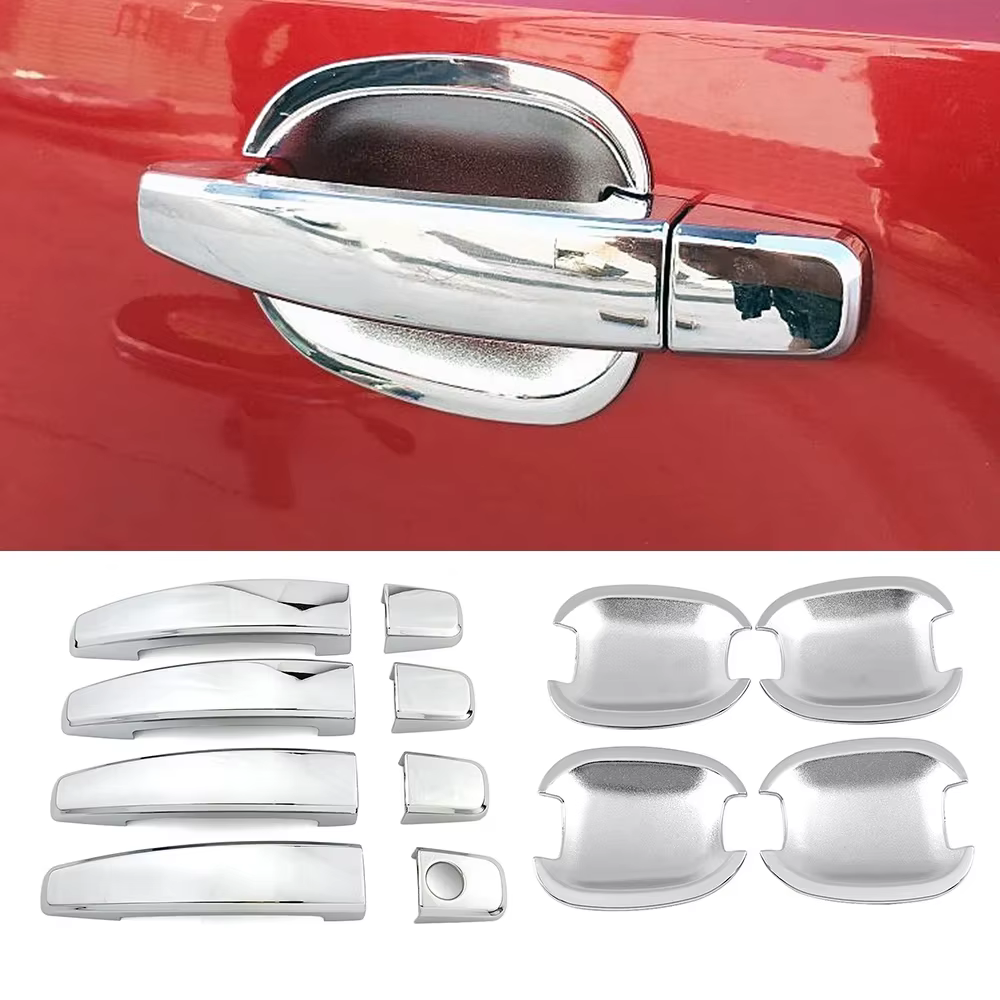 Couvercles de poignée de porte chromés et couvercles de bol de porte, décoration de voiture, oral y Chevrolet Trax, Tracker 2013, 2014, 2015