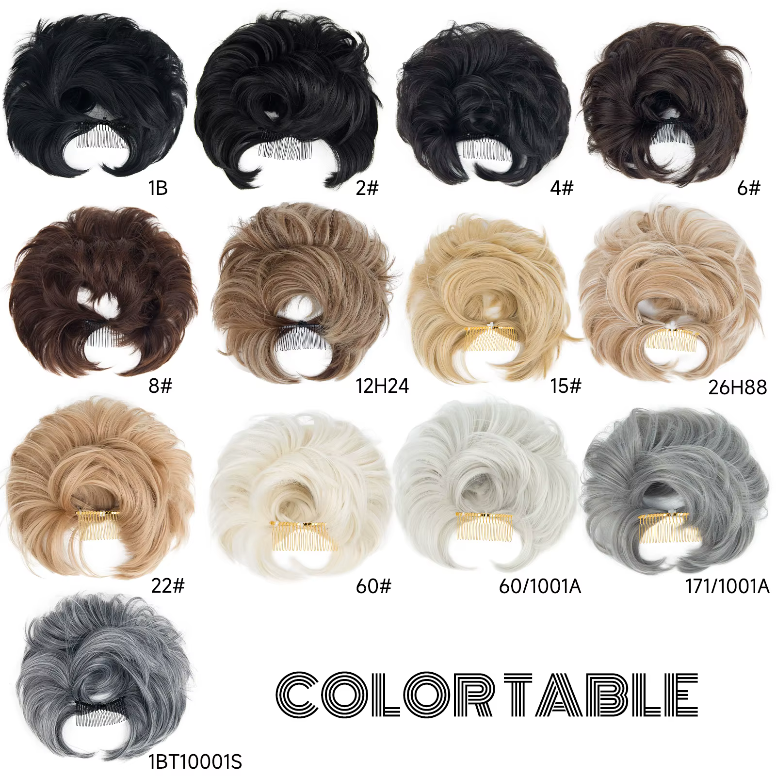 Postiche chignon décoiffé bon marché pour femme