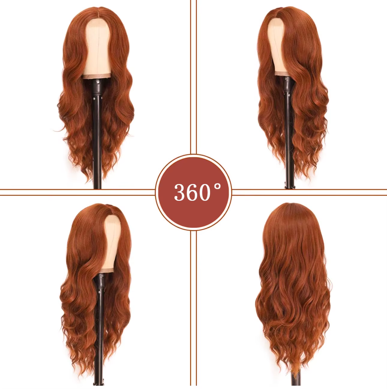 Perruque Auburn pour femmes