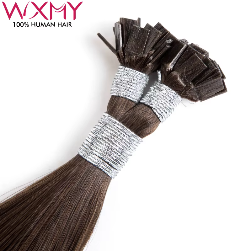 Extensions de cheveux à pointe plate droite