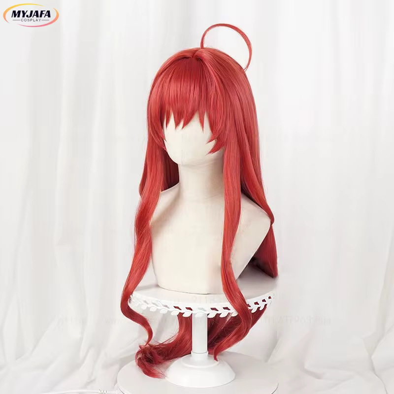 Perruque de Cosplay Anime Nakano Itsuki rouge
