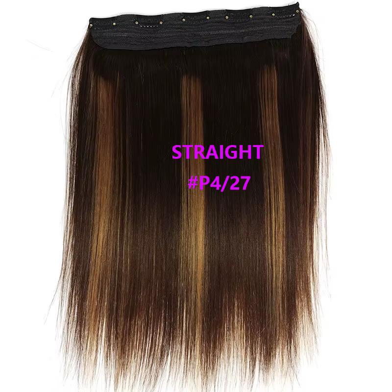 Extensions de cheveux humains à clips pour femmes