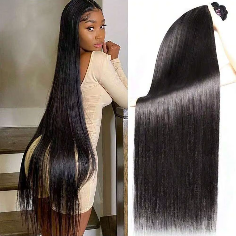 Extensions de cheveux humains brésiliens lisses