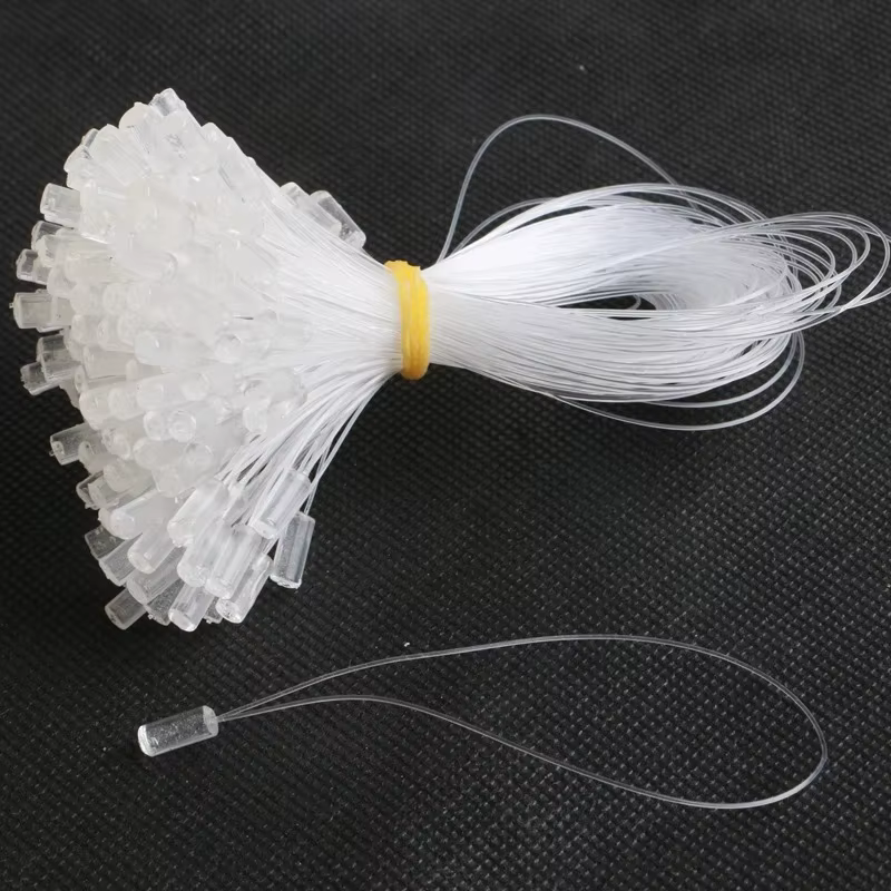 100 Pièces de micro-anneaux transparents pour extensions capillaires avec fil de tirage facile