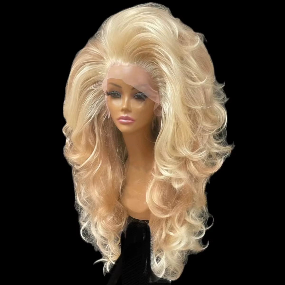 LAMIA Perruque Lace Front Blonde HD 13x4 pouces en dentelle transparente pour femme
