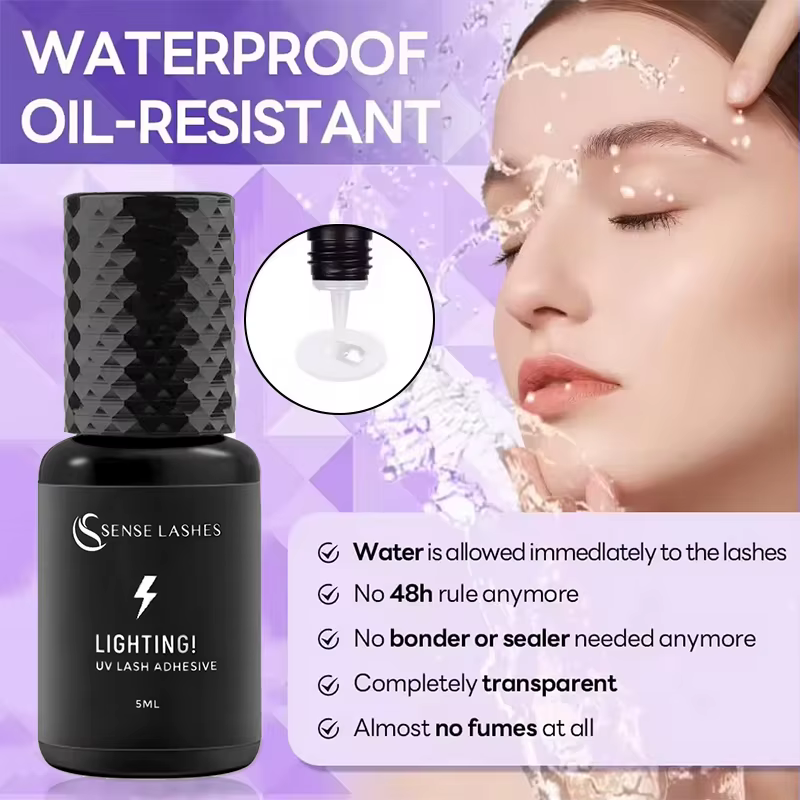 Colle à cils UV 5 ml pour extensions de cils