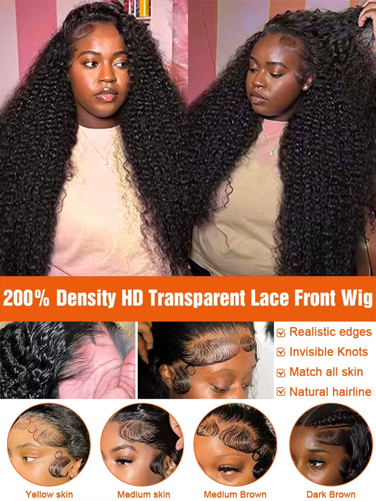 Perruque Boucles Cheveux Humain