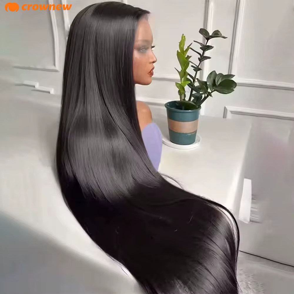 Perruques sans colle cheveux humains HD dentelle perruque