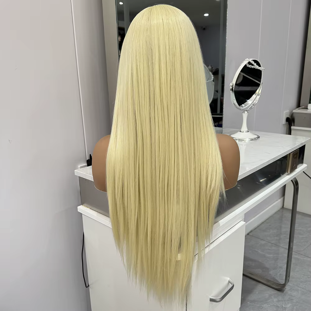 Perruque Lace Front Wig synthétique Blonde