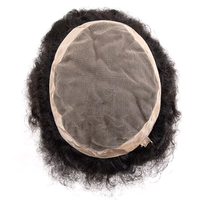 Prothèse capillaire homme bouclée 20 mm
