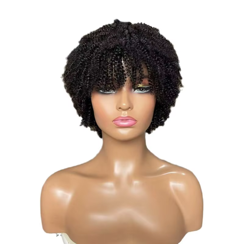 Perruque afro bouclée en cheveux humains de qualité supérieure