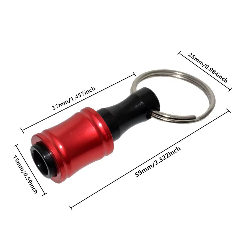 Tournevis à tige hexagonale de 1/4 pouces, support de tête, tige d'extension, adaptateur de porte-clés, foret de remplacement rapide, Portable à main, 6 pièces/ensemble