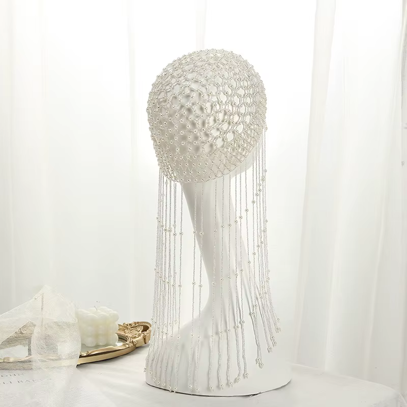 Casque clouté de perles pour dames-chaîne d'accessoires de cheveux de mode pour fête de danse et Banquet d'imitation