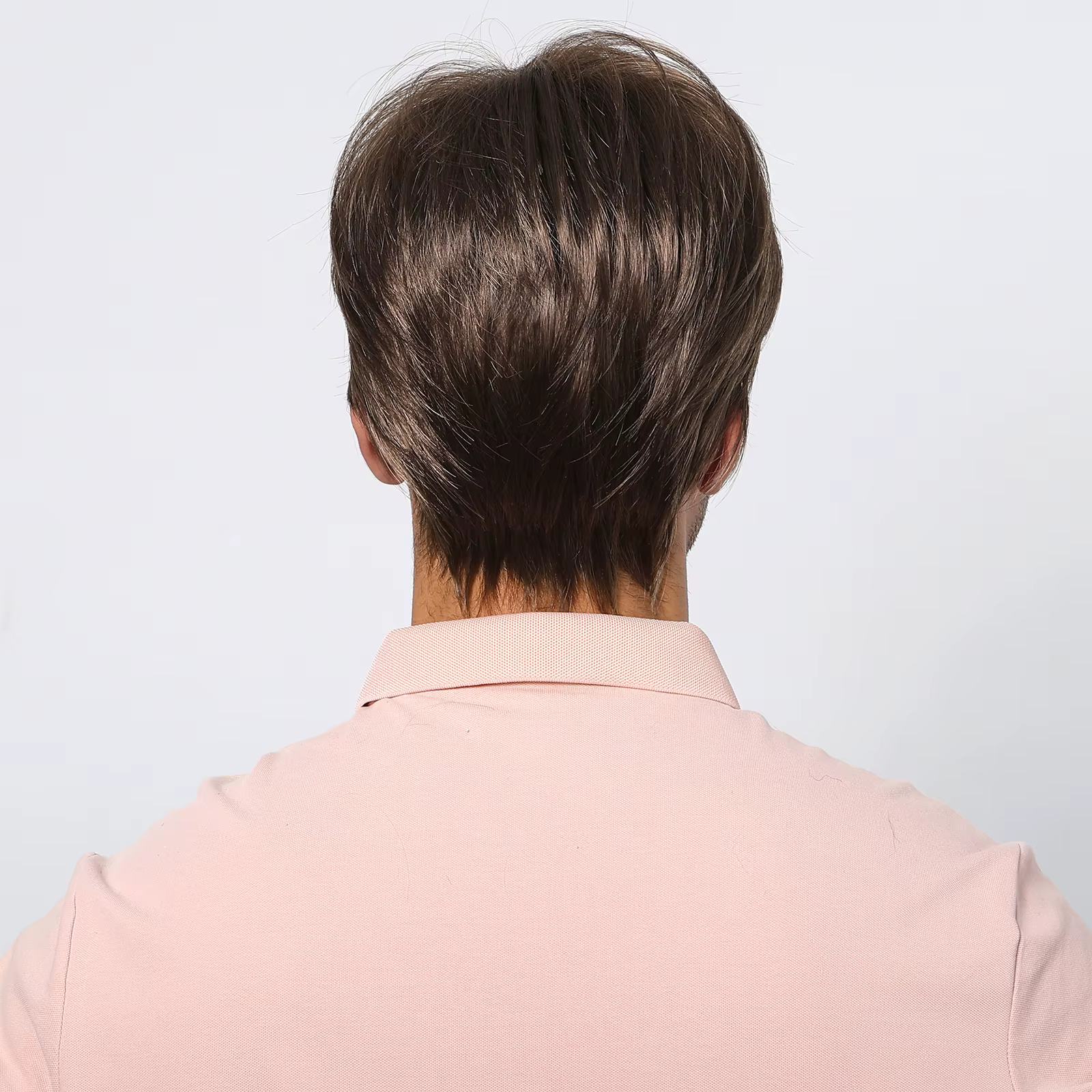 Perruques Bob Pixie Cut avec Frange pour Hommes