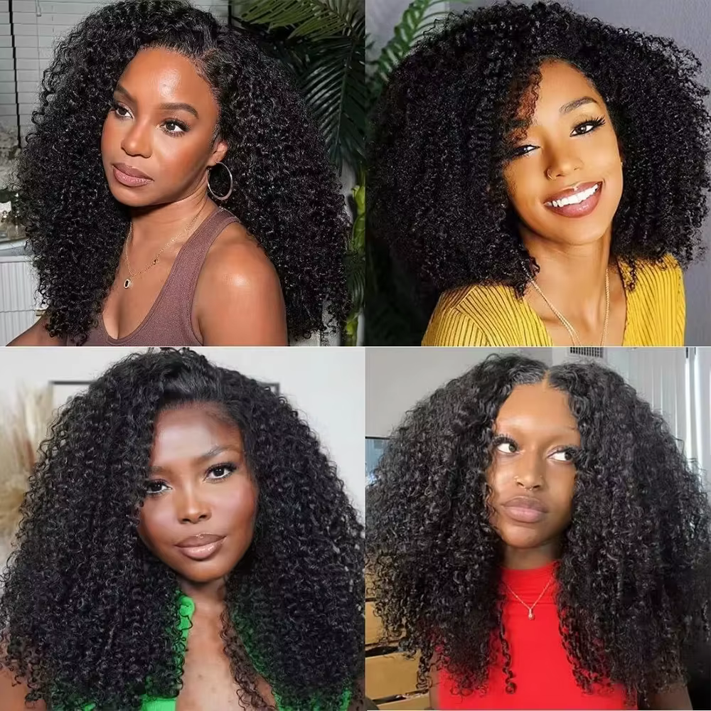 Perruque en U en cheveux humains