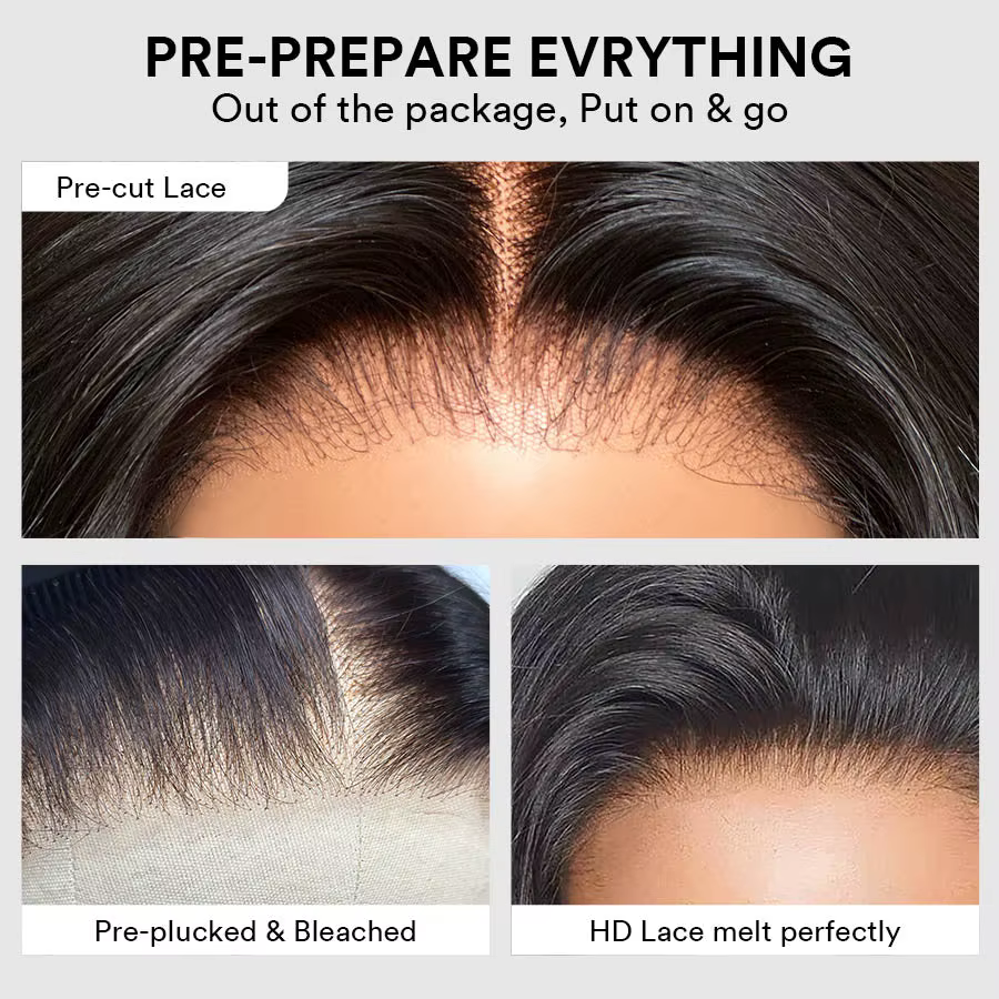 Perruque en cheveux humains HD Lace marron mélangé blond avec mèches blondes et frange, sans colle, brun clair avec mèches blondes, 22 pouces, en liquidation