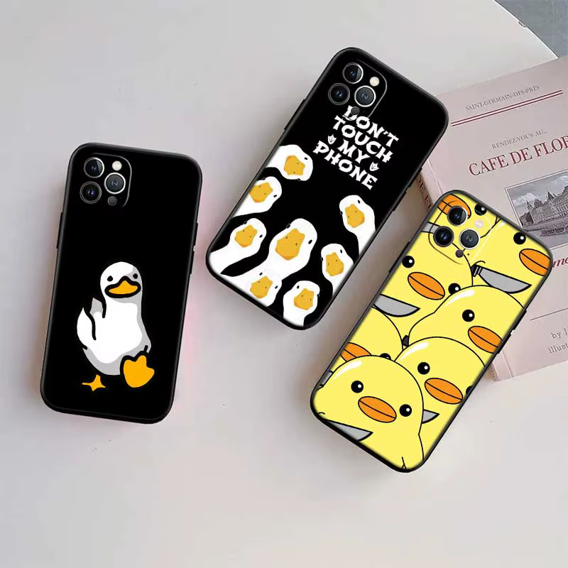 Coque de téléphone dessin animé canard, pour Motorola Moto Edge 60 60s 70 G86 G56 G54 E14 G04S G45 G54 G64 S30 S50 X30 X40 X50 Ultra Pro Power