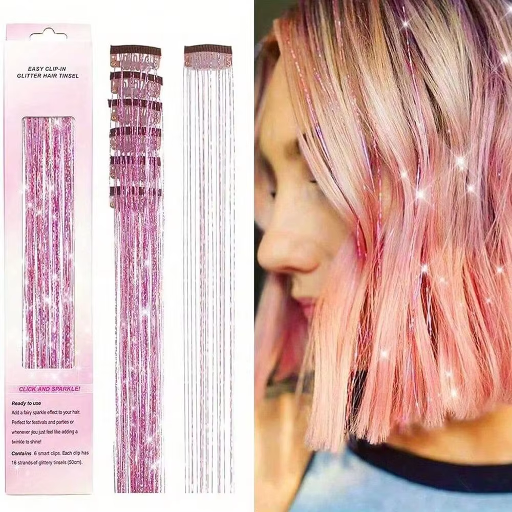 Extensions de cheveux synthétiques à clipser