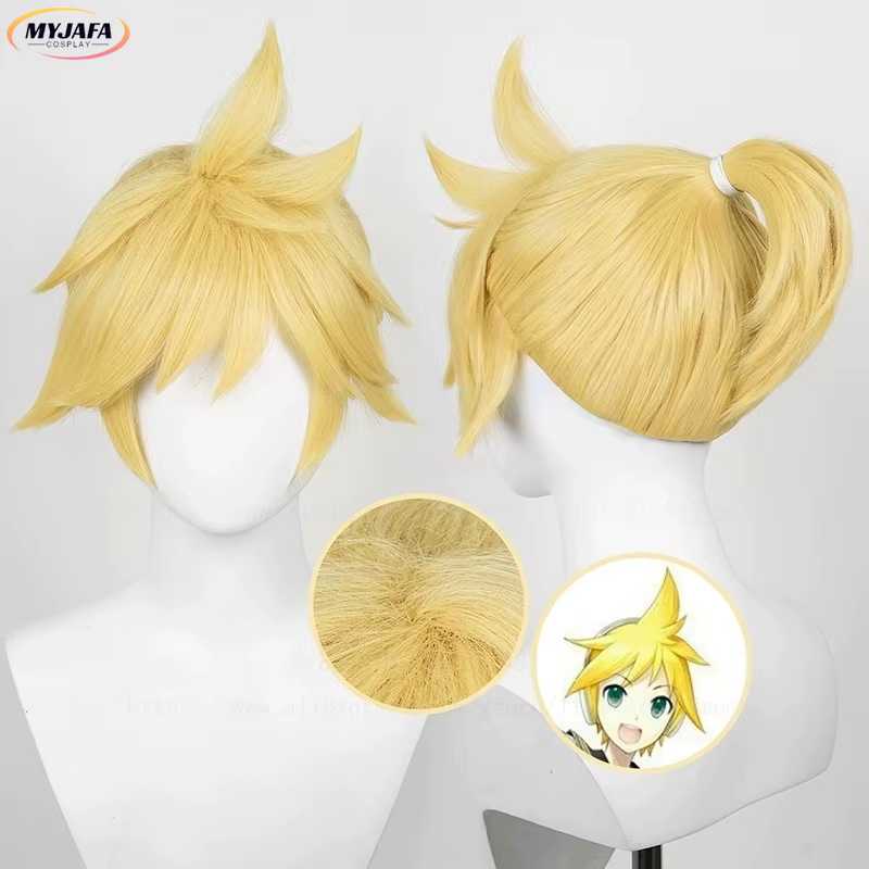 Perruque de Cosplay Rin Len de haute qualité