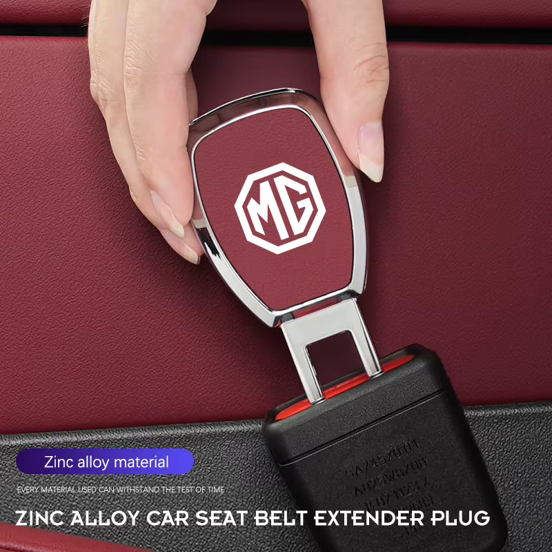 Prise d'extension de voiture en alliage de Zinc, accessoire d'extension de ceinture de sécurité abdominale pour MG ZS 5 7 6 Cyberster MG4 EV ES5 HS ONE GT GS MG3 EZS