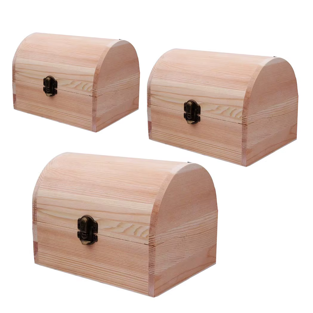 Boîtes boîte en bois boîte en bois nouvelle utilitaire souvenir plaine petit/grand artisanat décorer bijoux stockage bibelot mariage