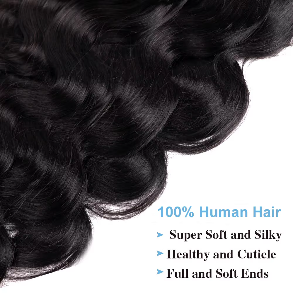 Extensions de cheveux brésiliens naturels Body Wave à clipser pour femmes