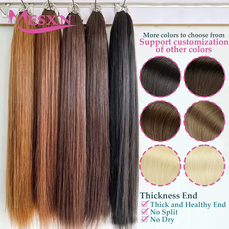 MESXN Third Feather Nouvelles extensions de cheveux lisses naturels