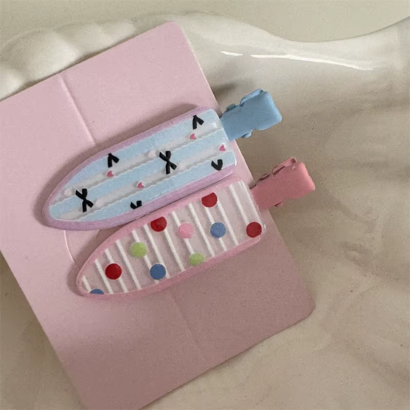 GT Girl-Pince à bec de canard à pois floraux mignons