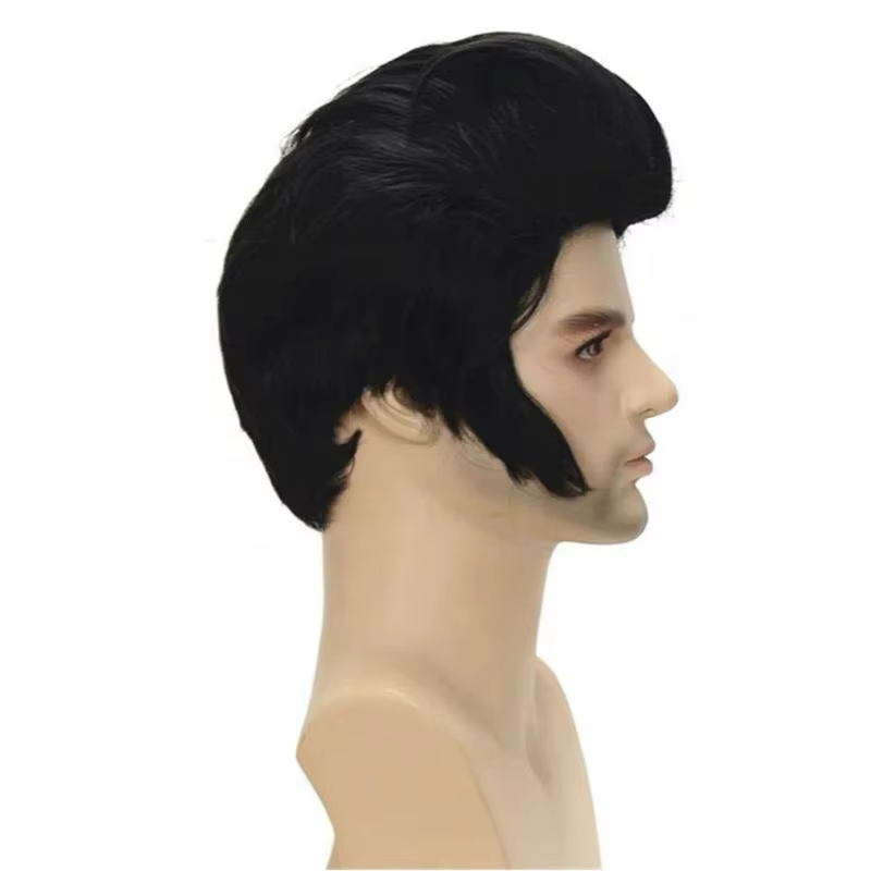 Elvis Presley perruque lunettes hommes chanteurs de Rock Aron