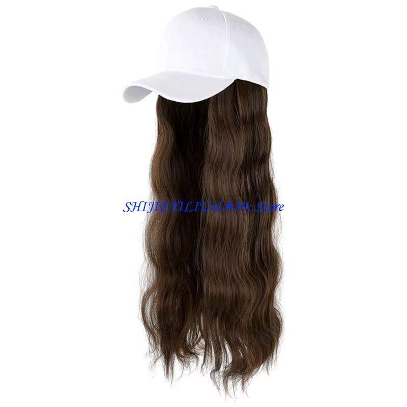 E21F – casquette Baseball avec Extensions cheveux pour femmes