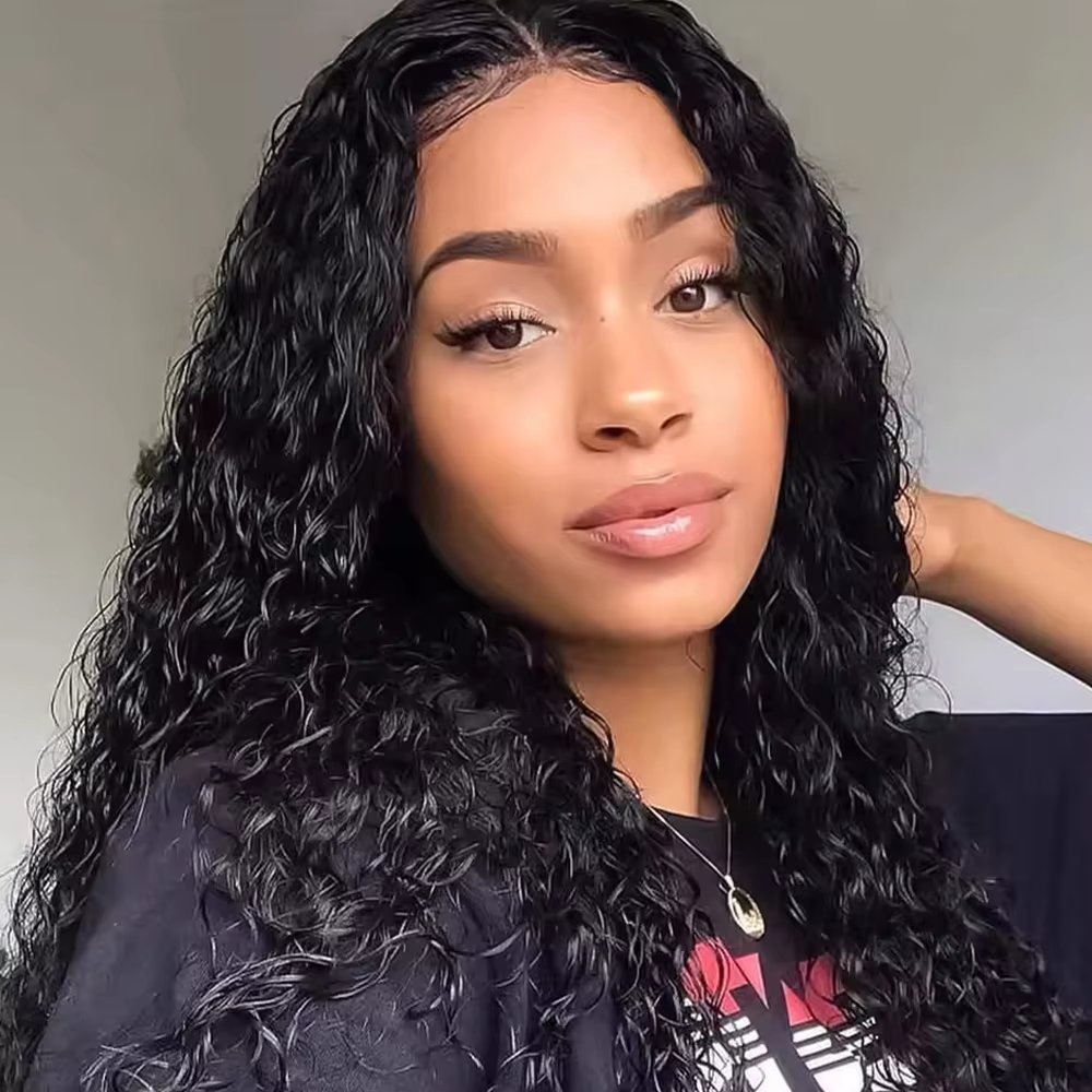 Perruque sans colle 42 pouces 5x5 Deep Wave 13x4 13x6 HD Lace Frontal Wig Cheveux humains pour femmes