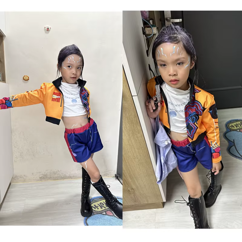 KPop Rumi Cosplay Costume perruque sac enfants filles Halloween carnaval bande dessinée-con fête jeu de rôle tenues