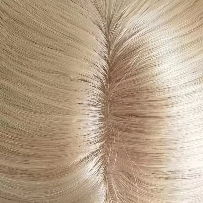 Vente chaude chine perruque Base en soie indien réel Remy Extensions de cheveux humains Topper