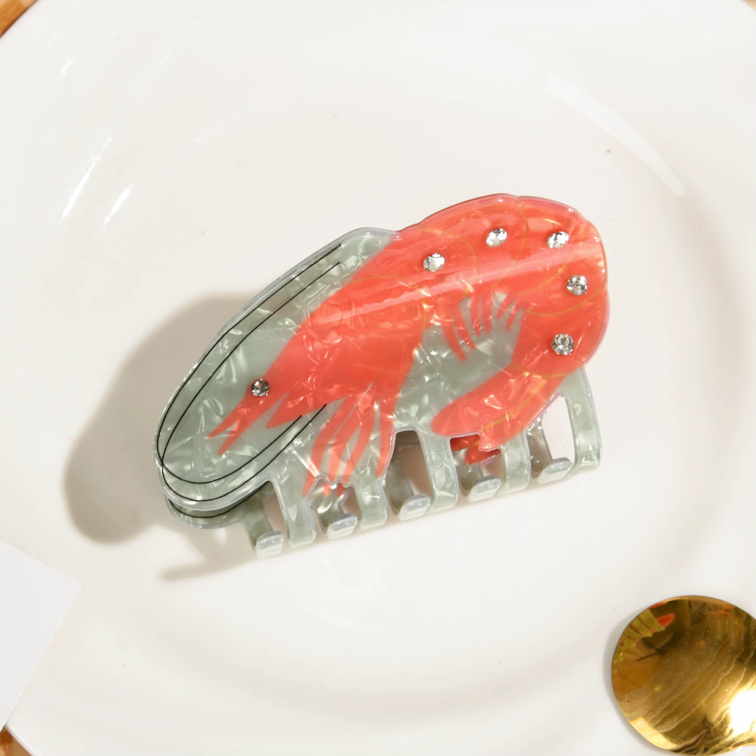 2025 fruits de mer déjeuner griffe de cheveux délicieux homard et crabe personnalité conception pinces