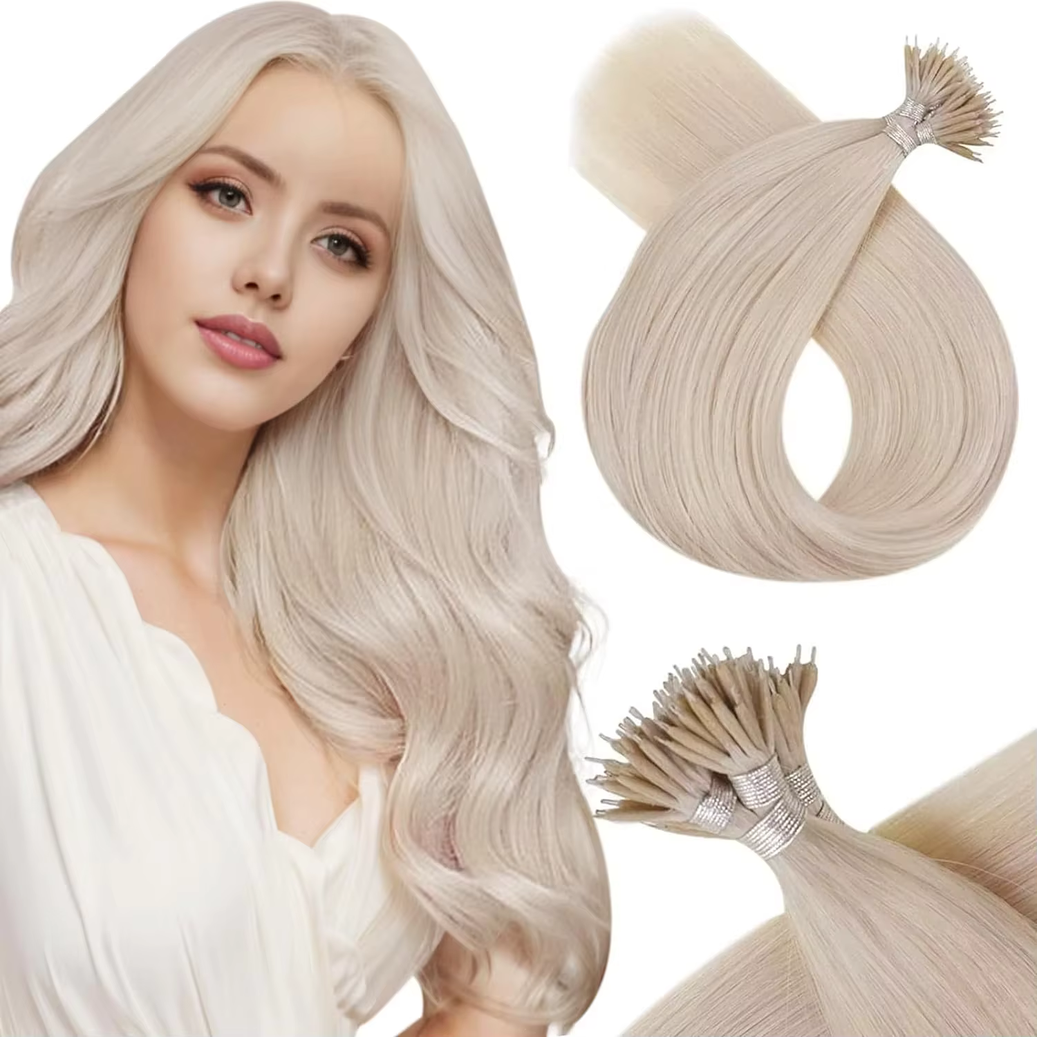 Moresoo Nano perles Extensions de cheveux